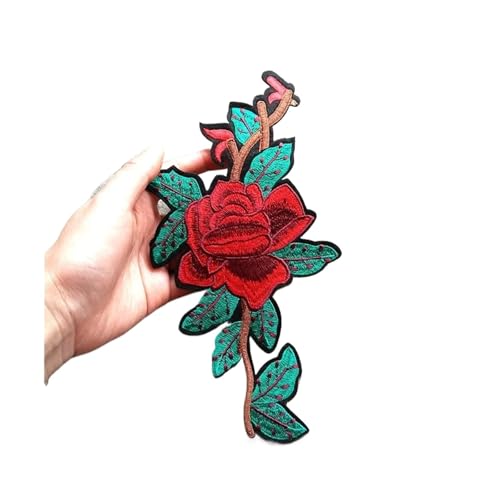 SPPEOUKJ Stickerei-AufnäHer 3 Stück Flamingo Schmetterling Blume Rose bestickte Patches for Kleidung for Aufbügeln Abzeichen Kleidung Aufkleber Streifen Applikation Fur AufbüGeln(Style 5) von SPPEOUKJ