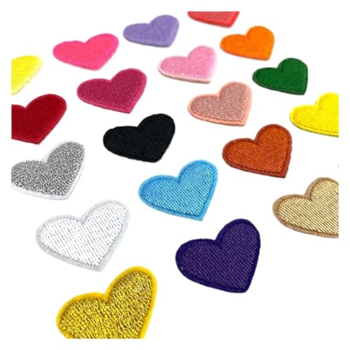SPPEOUKJ Stickerei-AufnäHer 30 Stück Aufnäher Herz for Aufbügeln auf Kleidung, for Aufnähen, Bestickt, groß, rosa, rot, blau, schwarz, niedliche kleine Packung Fur AufbüGeln SPPEOUKJ Stickerei-AufnäHer 30 Stück Aufnäher Herz for Aufbügeln auf Kleidung, for Aufnähen, Bestickt, groß, rosa, rot, blau, schwarz, niedliche kleine Packung Fur AufbüGeln von SPPEOUKJ