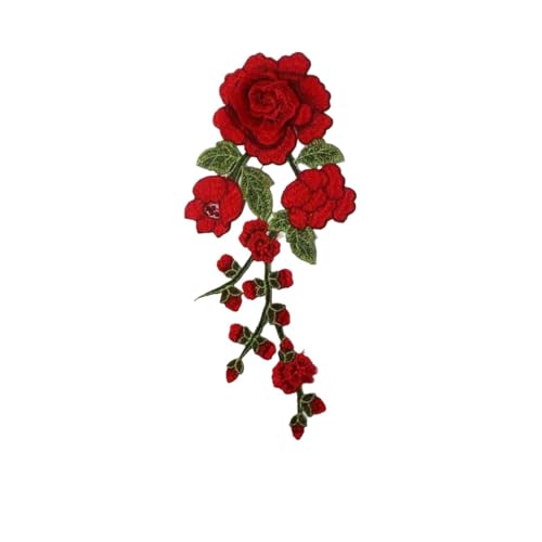 SPPEOUKJ Stickerei-AufnäHer 5 Stück Blumen-Applikation, Bestickt, for Aufnähen, for Kleidung, Kleid, Aufkleber, DIY-Dekoration, Rosen/Schmetterling, Reparatur, Scrapbooking Fur AufbüGeln(Style 28) SPPEOUKJ Stickerei-AufnäHer 5 Stück Blumen-Applikation, Bestickt, for Aufnähen, for Kleidung, Kleid, Aufkleber, DIY-Dekoration, Rosen/Schmetterling, Reparatur, Scrapbooking Fur AufbüGeln(Style 28) von SPPEOUKJ