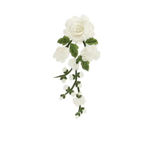 SPPEOUKJ Stickerei-AufnäHer 5 Stück Blumen-Applikation, Bestickt, for Aufnähen, for Kleidung, Kleid, Aufkleber, DIY-Dekoration, Rosen/Schmetterling, Reparatur, Scrapbooking Fur AufbüGeln(Style 32) SPPEOUKJ Stickerei-AufnäHer 5 Stück Blumen-Applikation, Bestickt, for Aufnähen, for Kleidung, Kleid, Aufkleber, DIY-Dekoration, Rosen/Schmetterling, Reparatur, Scrapbooking Fur AufbüGeln(Style 32) von SPPEOUKJ