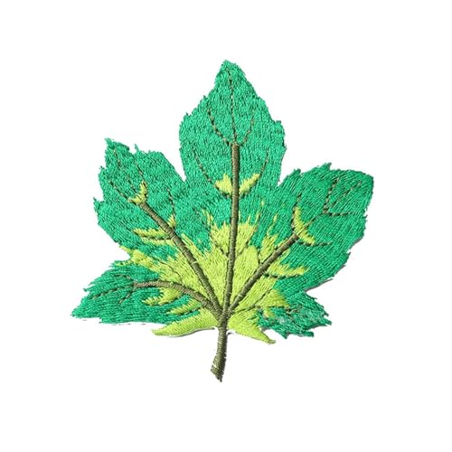 SPPEOUKJ Stickerei-AufnäHer 5 Stück grüne Ahornblätter, Größe: 7,9 x 7 cm, Aufnäher for Selbermachen, for Mantel, Jeans, Rucksack, Stickerei, Nähen, Aufbügeln, Kleidung, DIY, Dekorieren Fur AufbüGeln SPPEOUKJ Stickerei-AufnäHer 5 Stück grüne Ahornblätter, Größe: 7,9 x 7 cm, Aufnäher for Selbermachen, for Mantel, Jeans, Rucksack, Stickerei, Nähen, Aufbügeln, Kleidung, DIY, Dekorieren Fur AufbüGeln von SPPEOUKJ
