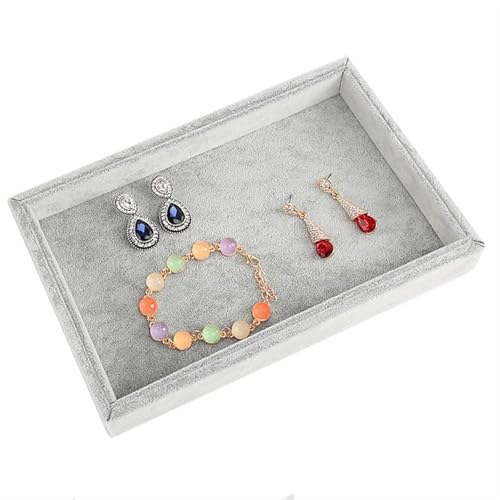 Schmucktabletts Schmuckaufbewahrungstablett aus Samt for Ohrringe, Ringe, Halsketten, Anhänger, Armbänder, Organizer, Halterbox, Schmuckdisplay, Aufbewahrungstabletts, 23 x 14,5 cm Fur Schmucktablett( Schmucktabletts Schmuckaufbewahrungstablett aus Samt for Ohrringe, Ringe, Halsketten, Anhänger, Armbänder, Organizer, Halterbox, Schmuckdisplay, Aufbewahrungstabletts, 23 x 14,5 cm Fur Schmucktablett( von SPPEOUKJ