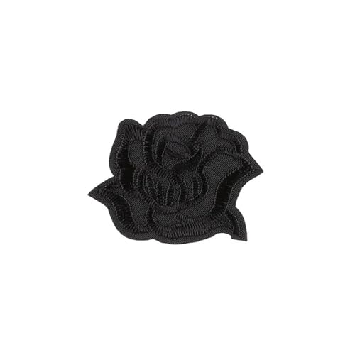 Stickerei-AufnäHer 5 Stück schwarzer Rosen-Blumen-Patch, Stoff, bestickt, for Kleidung, Reparatur, Aufkleber, Tasche, for Aufbügeln, DIY-Nähapplikationen, Bekleidung, Kleidung Fur AufbüGeln(M Rose) Stickerei-AufnäHer 5 Stück schwarzer Rosen-Blumen-Patch, Stoff, bestickt, for Kleidung, Reparatur, Aufkleber, Tasche, for Aufbügeln, DIY-Nähapplikationen, Bekleidung, Kleidung Fur AufbüGeln(M Rose) von SPPEOUKJ