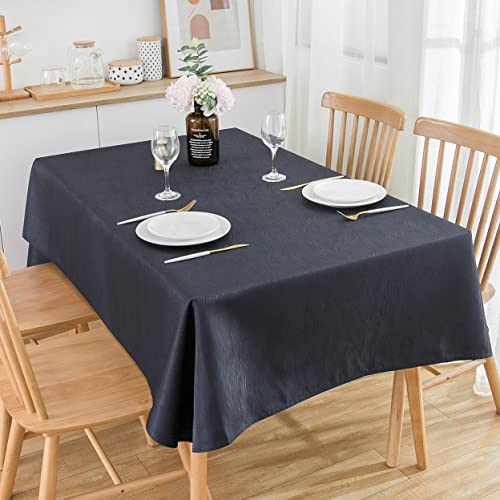 SPRICA Dunkelgrau Jacquard-Tischdecke Rechteckige 210x150cm, wasserabweisend, einfarbig, hochwertig & weich, Wasserfluss-Musterdesign, maschinenwachbar SPRICA Dunkelgrau Jacquard-Tischdecke Rechteckige 210x150cm, wasserabweisend, einfarbig, hochwertig & weich, Wasserfluss-Musterdesign, maschinenwachbar von SPRICA