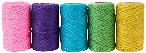 Springboard 70030 farbiges Jutegarn, 20 m Rollen, für DT, Kunsthandwerk und Basteln, 5 Stück von SPRINGBOARD SUPPLIES