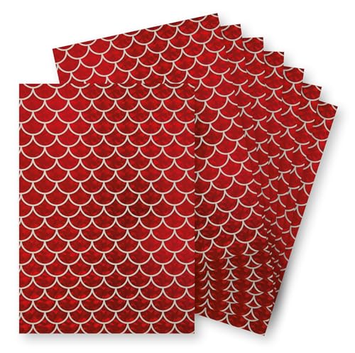Springboard A4 metallische holografische Foliendesign-Karte, 230 g/m² Karton für Kartenherstellung, kompatibel mit Stanzmaschinen, lebendige und interessante Bastelkarte, weiße Meerjungfrau (rote Springboard A4 metallische holografische Foliendesign-Karte, 230 g/m² Karton für Kartenherstellung, kompatibel mit Stanzmaschinen, lebendige und interessante Bastelkarte, weiße Meerjungfrau (rote von SPRINGBOARD SUPPLIES