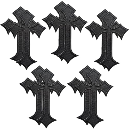 Kreuz-Aufnäher zum Aufbügeln, 10 Stück SPRT Kreuz, bestickte Flicken für Kleidung, Jacken, Rucksäcke, Jeans Kreuz-Aufnäher zum Aufbügeln, 10 Stück SPRT Kreuz, bestickte Flicken für Kleidung, Jacken, Rucksäcke, Jeans von SPRT