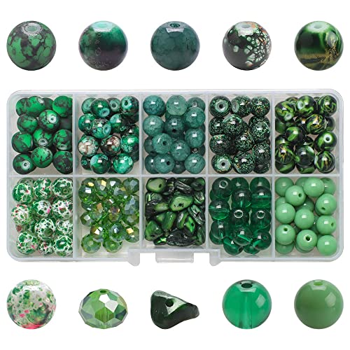 SPTwj 200 Stück Natürliche Edelsteine Perlen 8mm Crackle Glasperlen Grün Edelsteinperlen Rund Steinperlen DIY Selber Basteln Perlen zum Auffädeln für Schmuckherstellung Armbänder Halsketten Schmuck SPTwj 200 Stück Natürliche Edelsteine Perlen 8mm Crackle Glasperlen Grün Edelsteinperlen Rund Steinperlen DIY Selber Basteln Perlen zum Auffädeln für Schmuckherstellung Armbänder Halsketten Schmuck von SPTwj