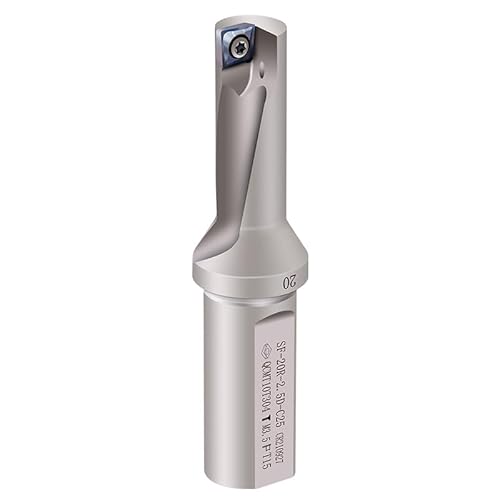 1-teiliges Bohrwerkzeug kann in einen Hochgeschwindigkeits-Hartmetall-Einzelblatt-U-förmigen Bohrertyp Schnellbohrer 8R/10R/12R/14R/16R/18R/20R gedreht werden(SF-20R-3D-C25) von SPWWW