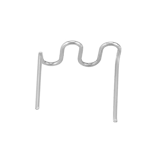 SPYMINNPOO 100 STCs 0,8 Mm Auto Stoßfänger Reparaturklammern, 3 Arten von Pre -Cut -Schweißnähten für Zusätzliche Festigkeit, Silber (Kreisverkehrswellenform Typ 0,8 mm 100pcs) von SPYMINNPOO