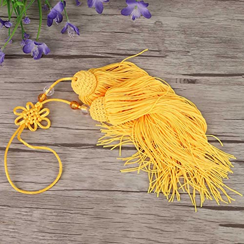 Taiji Schwert Quasten Übung Performance Accessoire Ice Seidenmaterial Kung Fu Fitnessstudio Persönlicher Gebrauch (Gelb Dolch Speer) von SPYMINNPOO