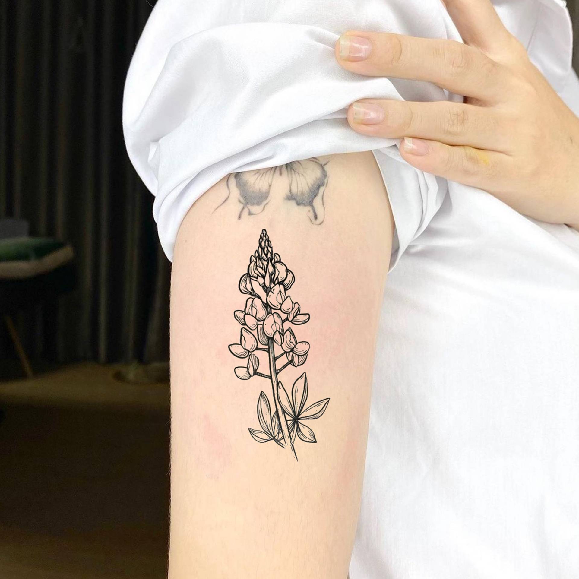 Bluebonnet Blume Temporäres Tattoo, Fake Tattoo Künstler Geschenk, Festival Wasserdichtes Tattoo-Liebhaber Blumen von SPatrickStore