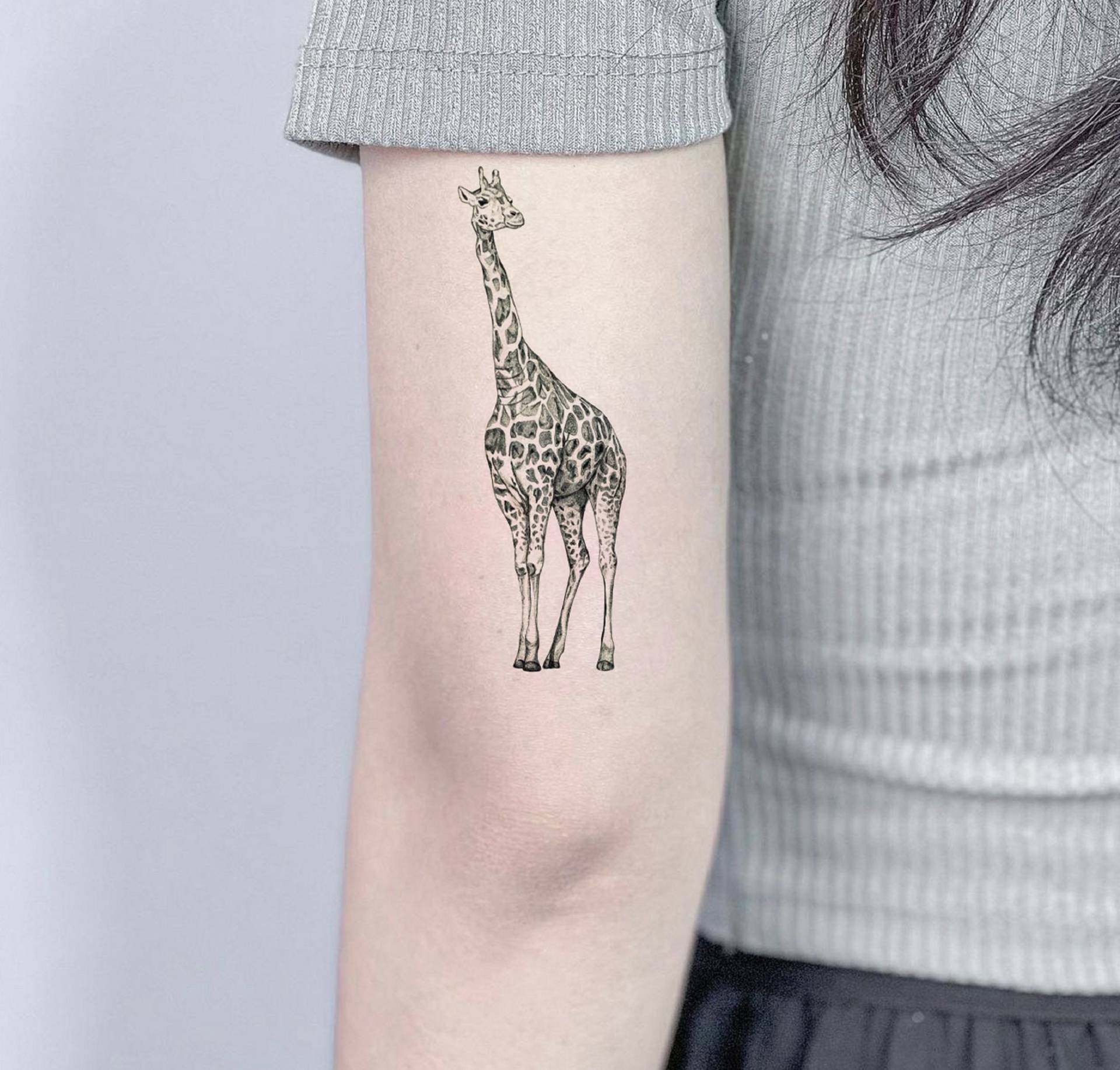 Giraffe Temporäres Tattoo, Fake Festival Wasserdichtes Tattoo-Liebhaber Geschenk, Wildtier Tattoo-Aufkleber von SPatrickStore
