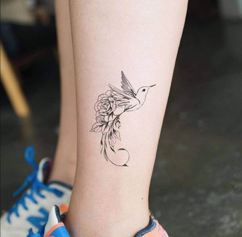 Kolibri Temporäres Tattoo, Fake Tattoo Künstler Geschenke, Festival Wasserdichtes Geschenk Für Tattoo-Liebhaber, Vintage von SPatrickStore