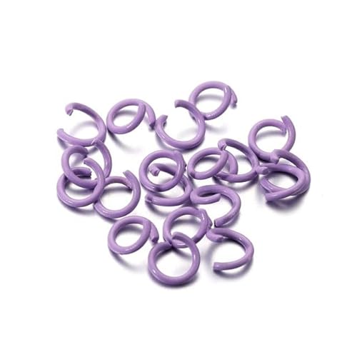 100/300 Stück/Los 4–8 mm Metall, gemischte Farbe, ovale Biegeringe, geteilte offene Ringe, Verbinder für DIY-Schmuckzubehör, Herstellung von Zubehör, Lila, 4 x 5 mm 100/300 Stück/Los 4–8 mm Metall, gemischte Farbe, ovale Biegeringe, geteilte offene Ringe, Verbinder für DIY-Schmuckzubehör, Herstellung von Zubehör, Lila, 4 x 5 mm von SPeesy