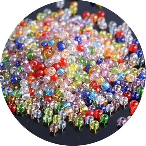 2/3/4 mm transparente Glas-Rocailles, bunte runde Abstandsperlen für DIY-Schmuck, Armbänder, Zubehör, YG01, gemischt, 3 mm, 10 g, 330 Stück 2/3/4 mm transparente Glas-Rocailles, bunte runde Abstandsperlen für DIY-Schmuck, Armbänder, Zubehör, YG01, gemischt, 3 mm, 10 g, 330 Stück von SPeesy