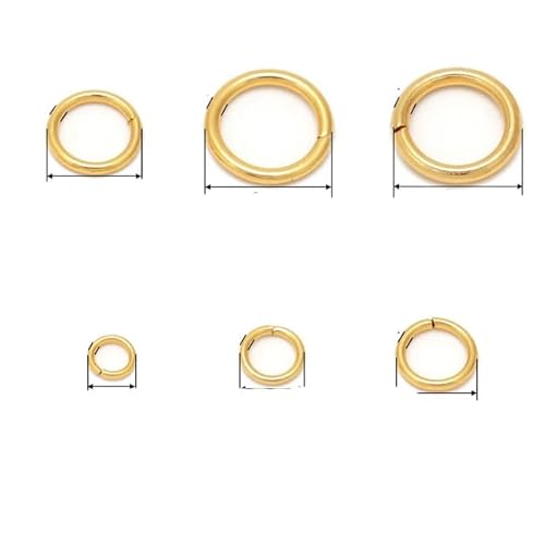 4 mm 5 mm 6 mm 7 mm 8 mm goldene Biegeringe aus Edelstahl mit offenem Spaltring für DIY-Schmuckherstellung, Großhandelsartikel, Gold, 1 x 8 mm, 200 Stück 4 mm 5 mm 6 mm 7 mm 8 mm goldene Biegeringe aus Edelstahl mit offenem Spaltring für DIY-Schmuckherstellung, Großhandelsartikel, Gold, 1 x 8 mm, 200 Stück von SPeesy