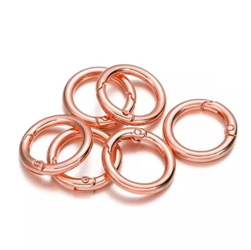 5 Stück/Lot Metall-O-Ring-Federverschlüsse, zu öffnender runder Karabiner, Schlüsselanhänger, Taschenhaken, Schnallen, Verbinder für DIY-Schmuckherstellung, Rotkupfer, 18 mm 5 Stück/Lot Metall-O-Ring-Federverschlüsse, zu öffnender runder Karabiner, Schlüsselanhänger, Taschenhaken, Schnallen, Verbinder für DIY-Schmuckherstellung, Rotkupfer, 18 mm von SPeesy