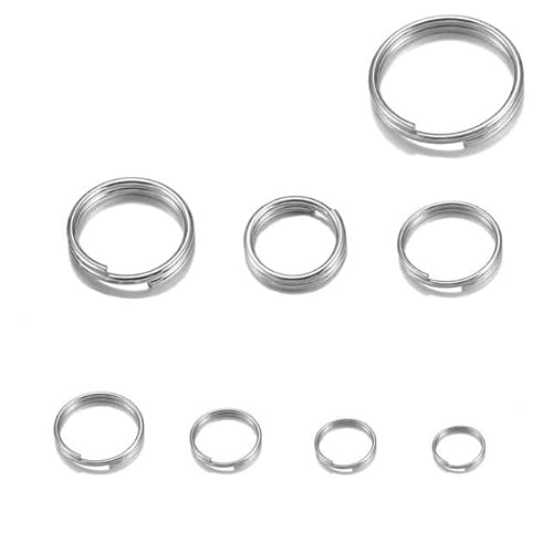 50/100 Stück 6–15 mm goldfarbener Edelstahl mit offenem Sprung, runder Spaltring, Doppelschlaufenverbinder für DIY-Schmuckherstellungszubehör, Edelstahl, 0,6 x 5 mm 50/100 Stück 6–15 mm goldfarbener Edelstahl mit offenem Sprung, runder Spaltring, Doppelschlaufenverbinder für DIY-Schmuckherstellungszubehör, Edelstahl, 0,6 x 5 mm von SPeesy