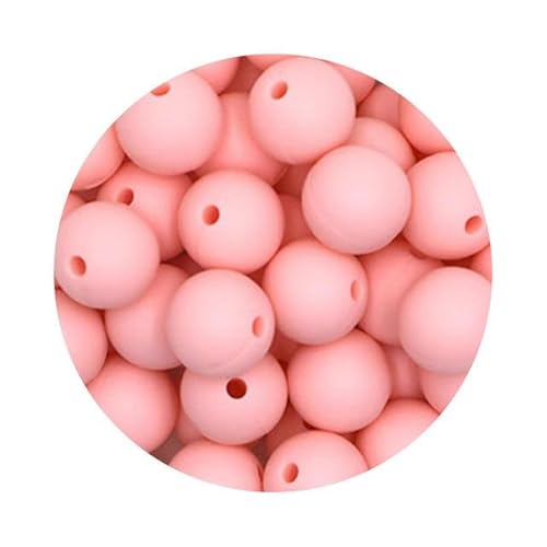 50 Stück 12 mm runde Silikonperlen, BPA-frei, für die Herstellung von DIY-Armbändern, Halsketten, Schmuckzubehör, 50 Stück, Bonbonrosa 50 Stück 12 mm runde Silikonperlen, BPA-frei, für die Herstellung von DIY-Armbändern, Halsketten, Schmuckzubehör, 50 Stück, Bonbonrosa von SPeesy