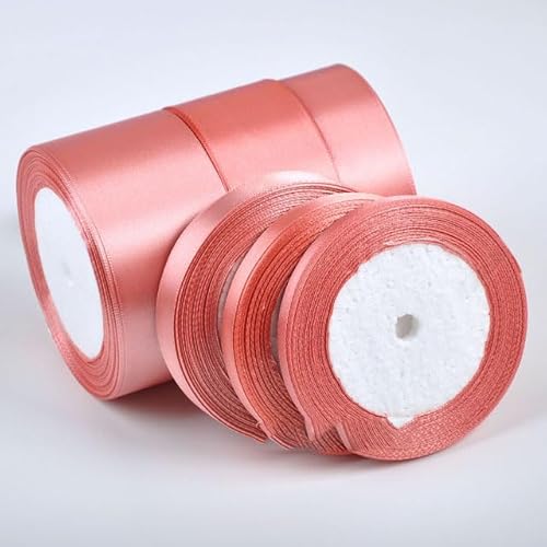 Satinband, 23 m, 6 mm, 10 mm, 15 mm, 25 mm, 38 mm, 50 mm, Schärpe, Geschenkschleife, handgefertigt, Basteln, Weihnachten, Hochzeit, Party, Dekoration, Koralle, Breite 38 mm Satinband, 23 m, 6 mm, 10 mm, 15 mm, 25 mm, 38 mm, 50 mm, Schärpe, Geschenkschleife, handgefertigt, Basteln, Weihnachten, Hochzeit, Party, Dekoration, Koralle, Breite 38 mm von SPeesy