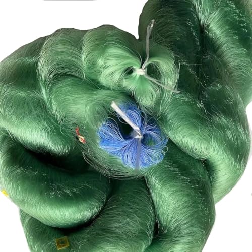 SQIANKUN Fischernetz Kiemennetz 0,12 mm hochfeste Schnur, Halbzeuge, Nylon-Monofilament, Fischernetz, Maschenweite 20–35 mm Fischnetz Einlagiges(A15) von SQIANKUN