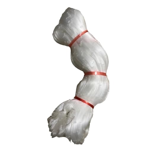 SQIANKUN Fischernetz Kiemennetz 0,5mm-0,55mm Halbzeuge Fischernetz Kleine Maschen Kiemennetz-zubehör 55m-600m Angeln Netzwerk Monofilament Nylon Net Fischnetz Einlagiges(B20) von SQIANKUN