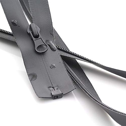 SQJU Nylon wasserdichter Reißverschluss Open-End-Kleidung zum Nähen von Reißverschlüssen, Open-End, 150 cm von SQJU