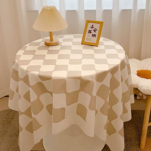 SQMGFA Runde Samt-Tischdecke – Schachbrett-Design, 80 x 120 cm, stilvolle Couch- und Wohnzimmer-Tischdecke, elegante Schreibtischdecke für Heimdekoration SQMGFA Runde Samt-Tischdecke – Schachbrett-Design, 80 x 120 cm, stilvolle Couch- und Wohnzimmer-Tischdecke, elegante Schreibtischdecke für Heimdekoration von SQMGFA