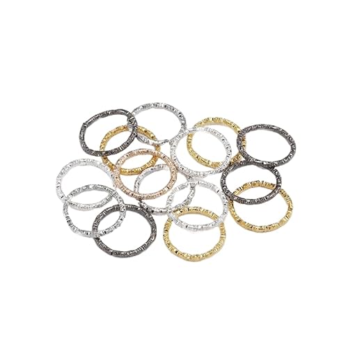 SQMSK 8–20 MM, 100–500 Stück, Gold/Schwarz, runde O-Ringe aus Metall, offene Biegeringe, Metallverbindungsringe, Schmuck-Spaltringe, Verbindungsstücke zur Schmuckherstellung von SQMSK
