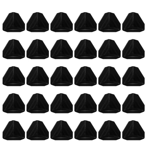 SQXBK 30 Stück Versandkarton-Eckenschutz, Bastelverpackung, Kunststoffschutz, schwarz, 3 seitliche Aufprallecken, 75 x 75 x 75 mm, für Dichte, Papier, Glas und Handwerk SQXBK 30 Stück Versandkarton-Eckenschutz, Bastelverpackung, Kunststoffschutz, schwarz, 3 seitliche Aufprallecken, 75 x 75 x 75 mm, für Dichte, Papier, Glas und Handwerk von SQXBK