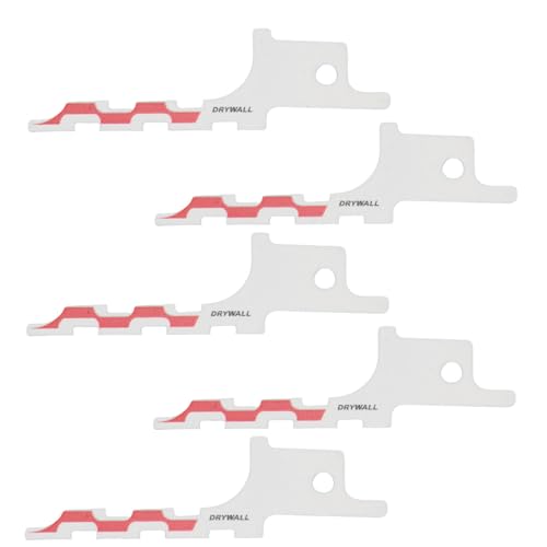 SQXBK Mini-Säbelsägeblatt aus Karbonstahl, für Trockenbau, 85/86, Lochsägeblatt, Universalschaft, stumpfe Spitze, starre Klinge, 5 Stück SQXBK Mini-Säbelsägeblatt aus Karbonstahl, für Trockenbau, 85/86, Lochsägeblatt, Universalschaft, stumpfe Spitze, starre Klinge, 5 Stück von SQXBK