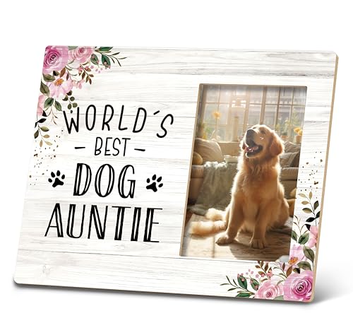 SRADMO Bilderrahmen für Tante mit Hund, Tante für Oma, Geburtstagsgeschenke für Tante, weißer Welt-bester Hund, Tante, 25,4 x 20,3 cm, Holz-Tisch-Bilderrahmen, Grand Dog Geschenke für Tante SRADMO Bilderrahmen für Tante mit Hund, Tante für Oma, Geburtstagsgeschenke für Tante, weißer Welt-bester Hund, Tante, 25,4 x 20,3 cm, Holz-Tisch-Bilderrahmen, Grand Dog Geschenke für Tante von SRADMO