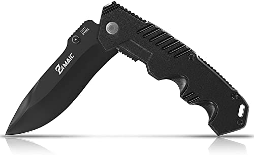 SRB Klappmesser Taschenmesser Einhandmesser Survival Outdoor Messer schwarz3 20/16 (1x Gesamtlänge 16 cm) von SRB
