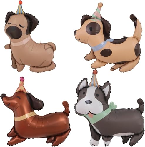 6 Stücke Hund Folienballon Tiere, XXL Hunde Luftballon Tiere Ballons Kindergeburtstag Deko Mädchen Jungen Luftballons Tiere Hunde Tiere Thema Party Dekoration 6 Stücke Hund Folienballon Tiere, XXL Hunde Luftballon Tiere Ballons Kindergeburtstag Deko Mädchen Jungen Luftballons Tiere Hunde Tiere Thema Party Dekoration von SREBIWO
