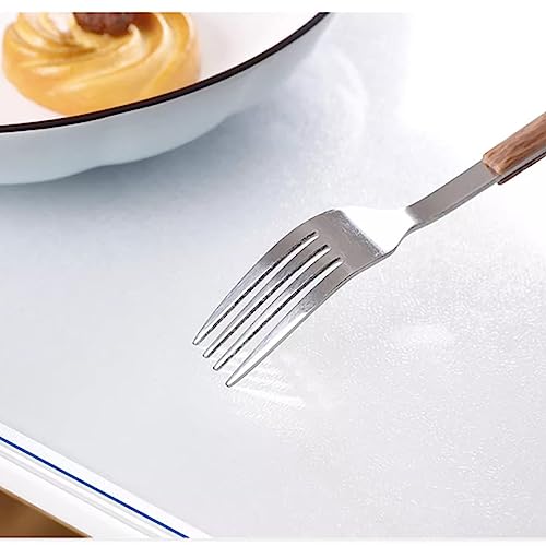 SRHIMEOS Transparenter PVC-Tischschutz, Wasserdichter Transparenter Tischdeckenschutz, Abwaschbar Tisch Schutzfolie transparent, ölbeständig, für Zuhause, Küche (70x110cm/28x43in) von SRHIMEOS