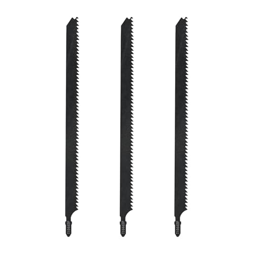 3 Stück Stichsägeblätter T1044 250 mm T-Schaft Professionelle SRLWMYI Stichsägeblatt Set Schnell Schneidende, für Stahl Holz und Metall, Zubehör, lamat, Stichsäge, kompatibel mit Bosch Metabo etc von SRLWMYI