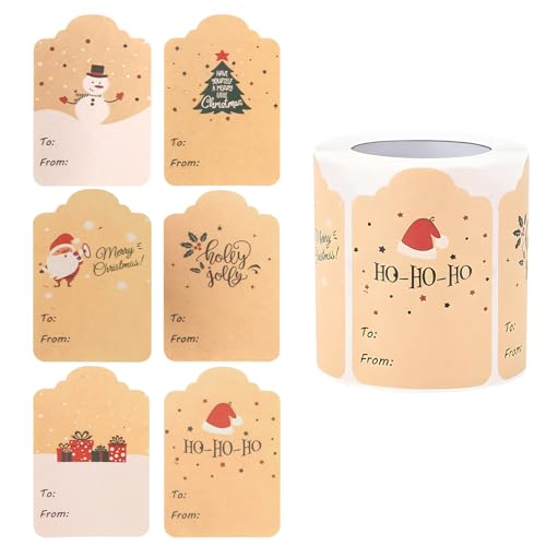 300stk Aufkleber Weihnachten Beschriften papier Weihnachtsaufkleber 7.5x5CM Braun Beschriftbares Namensaufkleber weihnachtssticker Selbstklebend Geschenkaufkleber Aufkleber Frohe Weihnachten 300stk Aufkleber Weihnachten Beschriften papier Weihnachtsaufkleber 7.5x5CM Braun Beschriftbares Namensaufkleber weihnachtssticker Selbstklebend Geschenkaufkleber Aufkleber Frohe Weihnachten von SRLWMYI