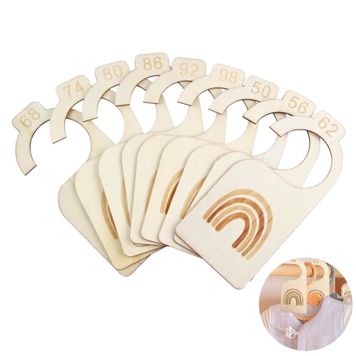 9 Stück Baby Größentrenner Holz SRLWMYI Konfektionsgrößen 50-98 Baby Größentrenner Babykleidung Trenner Holz Baby Kleiderbügel Design Aus Holz für Neugeborenen Kleinkinderkleidung 9 Stück Baby Größentrenner Holz SRLWMYI Konfektionsgrößen 50-98 Baby Größentrenner Babykleidung Trenner Holz Baby Kleiderbügel Design Aus Holz für Neugeborenen Kleinkinderkleidung von SRLWMYI