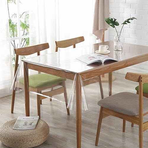 SRTSTR Tischdecke Abwaschbar Transparent Tischfolie Durchsichtig Tischdecke Folie 0,13mm Tischtuch Outdoor Tischschutz PVC Plastik-Tischdecken Tischschutzfolie 140 x 180cm SRTSTR Tischdecke Abwaschbar Transparent Tischfolie Durchsichtig Tischdecke Folie 0,13mm Tischtuch Outdoor Tischschutz PVC Plastik-Tischdecken Tischschutzfolie 140 x 180cm von SRTSTR