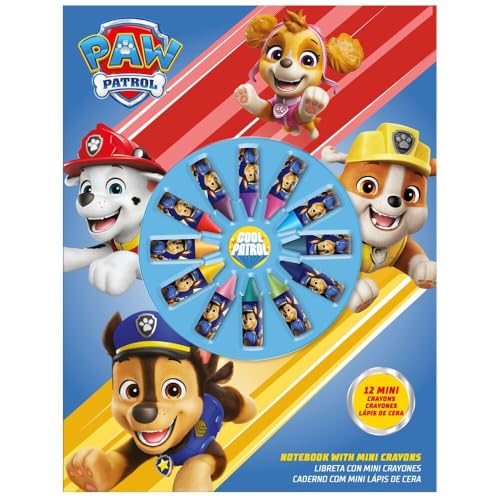 Paw Patrol A4-Notizbuch mit 12 Mini-Malstiften, Mal- und Zeichenset für Kinder, kompaktes Buntstift-Set mit Chase, Skye und Marshall, Kunstgeschenk für Jungen und Mädchen, Reisegröße, 28 cm Paw Patrol A4-Notizbuch mit 12 Mini-Malstiften, Mal- und Zeichenset für Kinder, kompaktes Buntstift-Set mit Chase, Skye und Marshall, Kunstgeschenk für Jungen und Mädchen, Reisegröße, 28 cm von SRV Hub