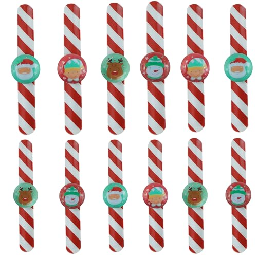 SRV Hub Blinkendes LED-Schnappband für Weihnachten, 12 Stück, magnetisch, für Partytüten, Kinder, Slap Snap Band Armbänder, Weihnachtsstrumpffüller, Partygeschenke, Tasche, Klassenzimmer, Preise – 21 von SRV Hub