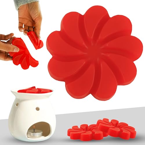 SRV Hub Duftwachs, Apfel und Zimt, 85 g, Blumenform, Duftwachs, in einer Deluxe-Geschenkbox, Größe: 10,5 cm SRV Hub Duftwachs, Apfel und Zimt, 85 g, Blumenform, Duftwachs, in einer Deluxe-Geschenkbox, Größe: 10,5 cm von SRV Hub