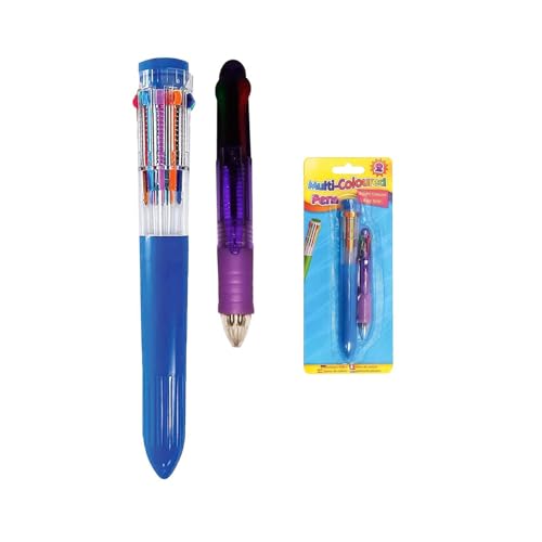 2 x Kugelschreiber für Kinder, Mehrfarbig, 10,2 cm und 25,4 cm, Einziehbar für Schule, Büro, Schulbedarf, Studenten, Geschenk 2 x Kugelschreiber für Kinder, Mehrfarbig, 10,2 cm und 25,4 cm, Einziehbar für Schule, Büro, Schulbedarf, Studenten, Geschenk von SRVertex