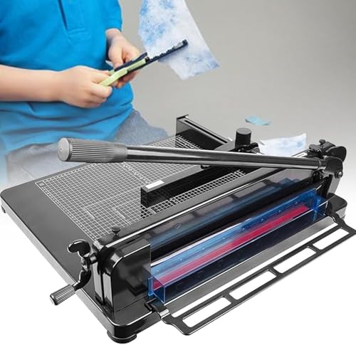 A4-Papierschneider, robuster Papierschneider, 40 mm Schnittstärke, verstellbare Positionierungsklappen, transparentes Schneidführungsgitter for Kraftpapier, Coupon-Etiketten A4-Papierschneider, robuster Papierschneider, 40 mm Schnittstärke, verstellbare Positionierungsklappen, transparentes Schneidführungsgitter for Kraftpapier, Coupon-Etiketten von SSDDLZEQ