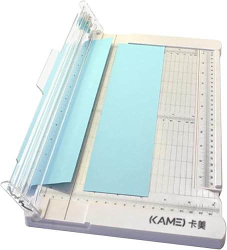 Desktop-Papierschneider mit Sicherheitskopf, seitlichem Lineal, for Bastelarbeiten, Fotos, Grußkarten, Scrapbooking, Büro, klein(M) von SSDDLZEQ