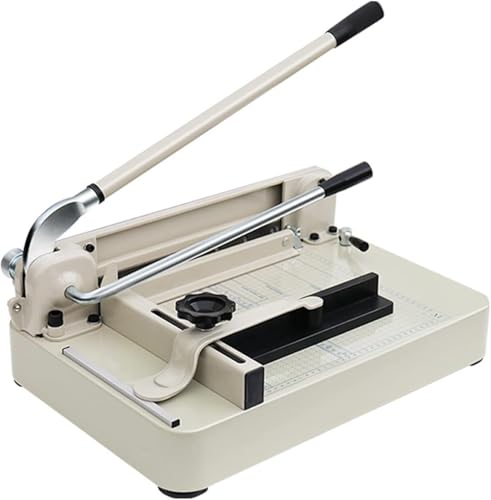 Hochleistungs-Guillotine-Schneidemaschine, kommerzielle A4-Präzisions-Guillotine mit dicker Schicht (400 mm) und Sicherheitsklingenverriegelung auf Metallbasis von SSDDLZEQ