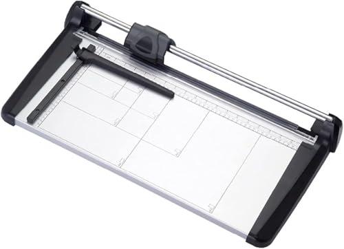Hochleistungs-Rollschneider A4/A3/A2, kommerzieller manueller Präzisionsschneider, 15-Blatt-Kapazität, Doppelführungen, for Fotopapier, Filme, Büropapier, PVC(A3) von SSDDLZEQ