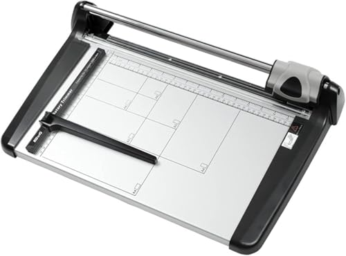 Hochleistungs-Rollschneider A4/A3/A2, kommerzieller manueller Präzisionsschneider, 15-Blatt-Kapazität, Doppelführungen, for Fotopapier, Filme, Büropapier, PVC(A4) von SSDDLZEQ