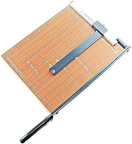 Professioneller Papierschneider, kompakter Cutter, 10 Blatt Kapazität, Metallbasis, A4-Cutter(Brown) von SSDDLZEQ